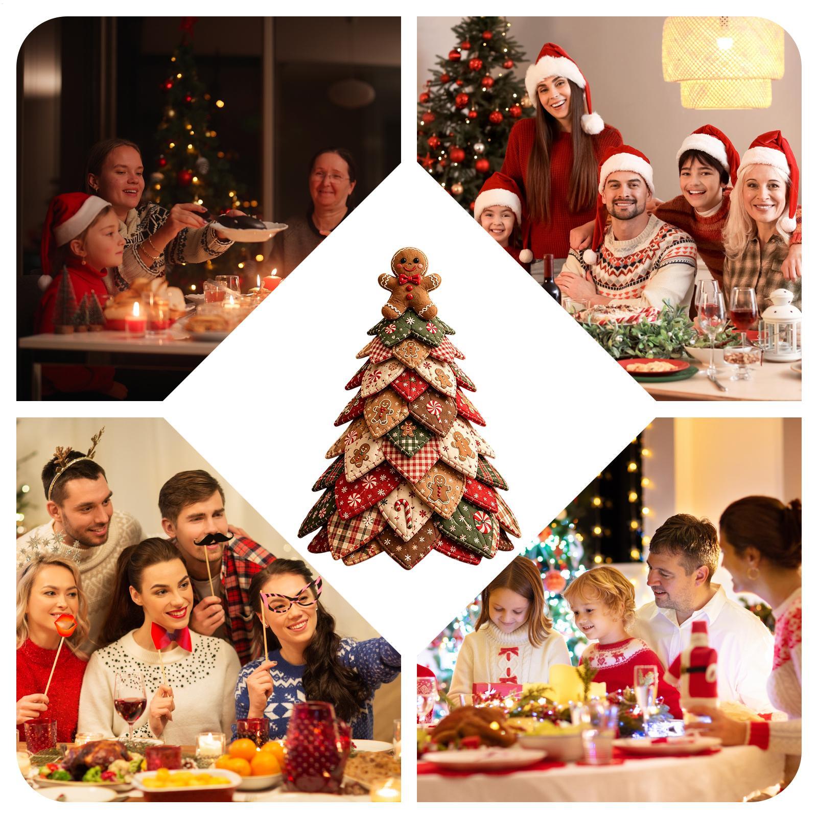 Sewing Art - DIY Gestepptes Weihnachtsbaum-Set 3D-Schichtkunst-Bastelset Quilting-Set für