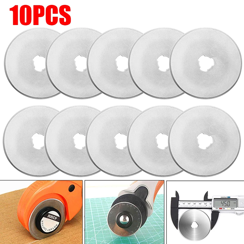 Rotary Cutter Fabric - 10 Stück Rollschneiderklingen Kreisschneiden Patchwork Stoff