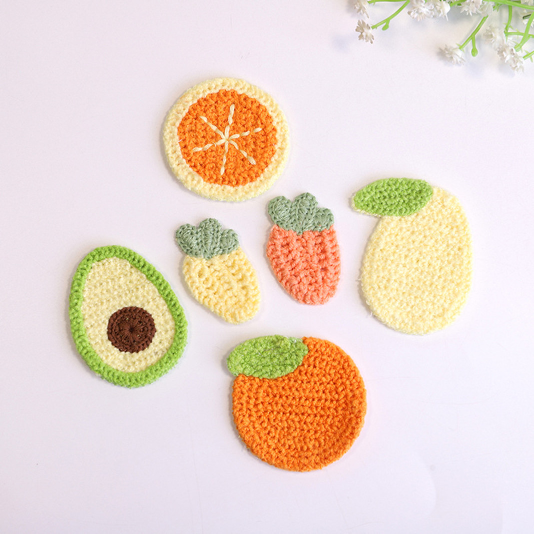 Sewing Embroidery Fabric - 10 Stück süße Mini Karotte Avocado