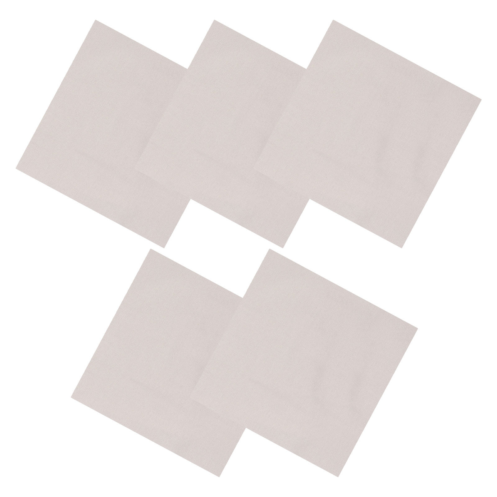 Sewing Embroidery Fabric - 5 Stück Stickereistoff, Baumwoll-Leinen-Basisgewebe, glatte Textur
