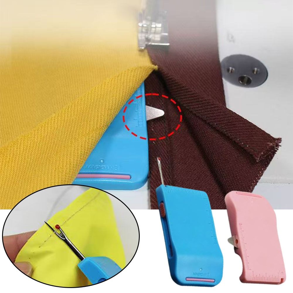 Sewing Gauge Ruler - Verstellbare Magnetische Nähführung mit Eingebautem Nahttrenner
