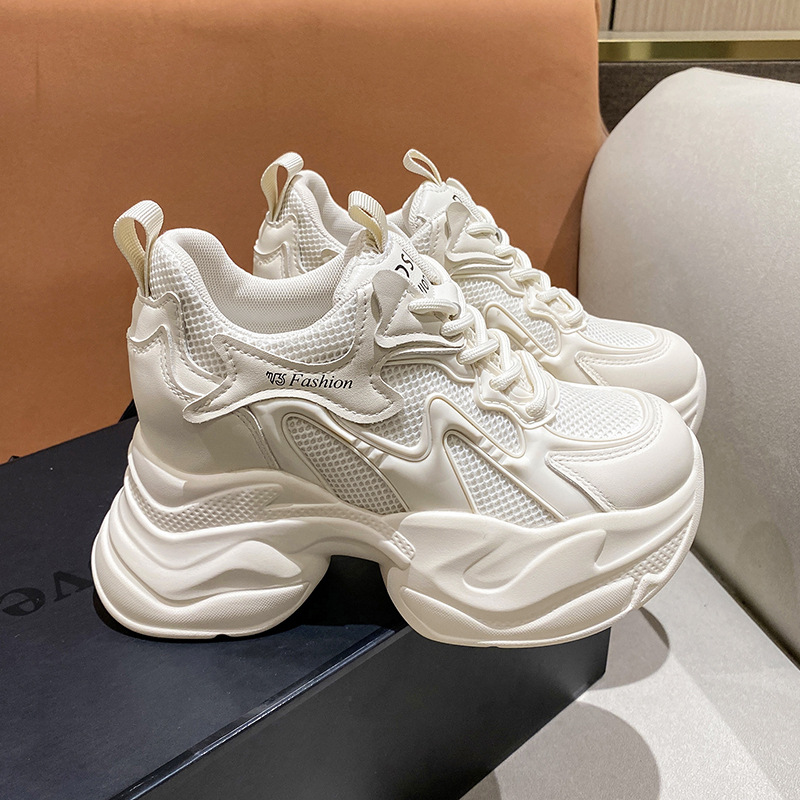 Sewing New - Erhöhte Sneaker für Damen Frühling und