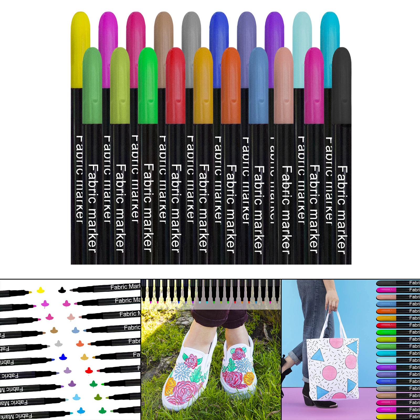 Sewing Textile Art - Bunte Stoffmarker, permanente Bastelarbeiten, Stoffstifte für