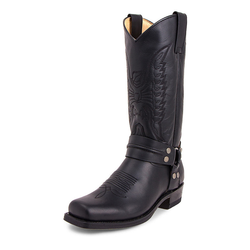 Sewing Embroidery Fabric - Neue Herren-Motorradstiefel Modische Handgefertigte Herren-Stiefel mit