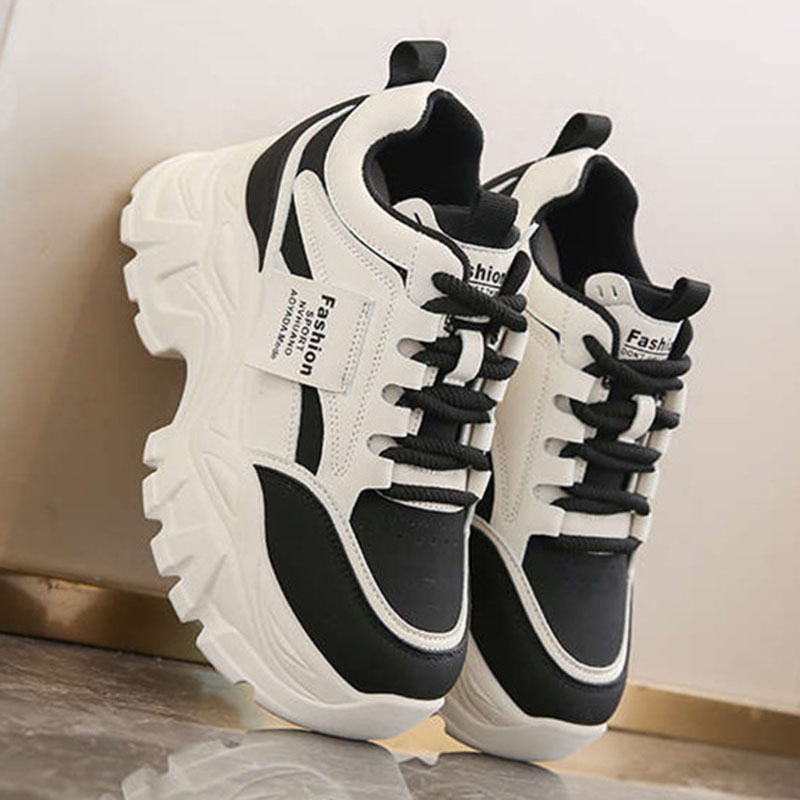 Sewing New - Neue Modische Plateau-Sneaker mit 8cm Interner
