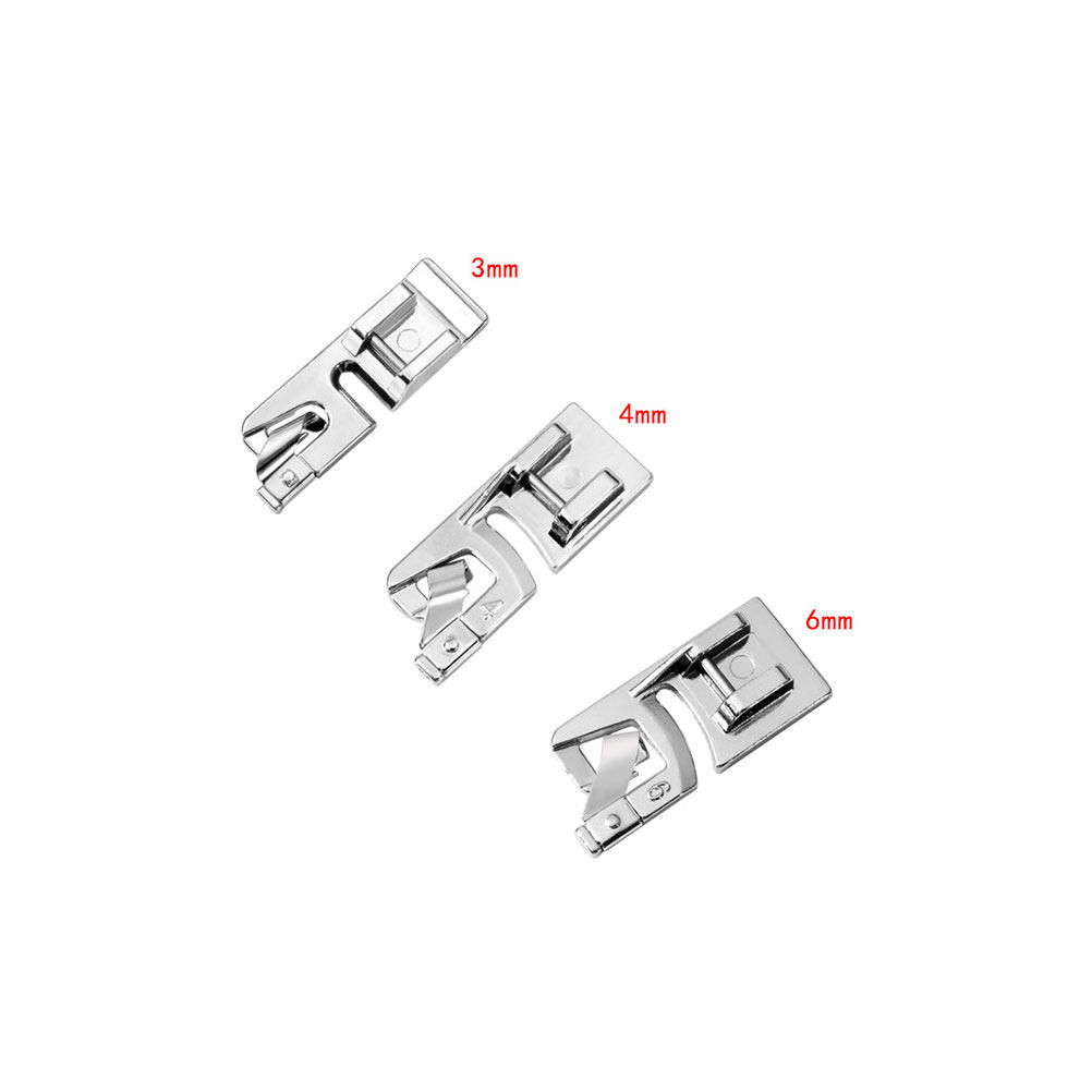 Sewing Hemming - 1 Set Nähmaschinen-Nähfuß-Zubehör für Rollsaumung, Saumgrößen