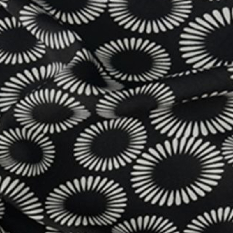 Sewing Textile Art - L100cm x B150cm schwarze Vorhänge Stoff
