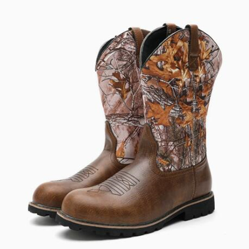 Sewing Embroidery Fabric - Herrenstiefel, klassische handgefertigte Lederstiefel mit Stickerei,