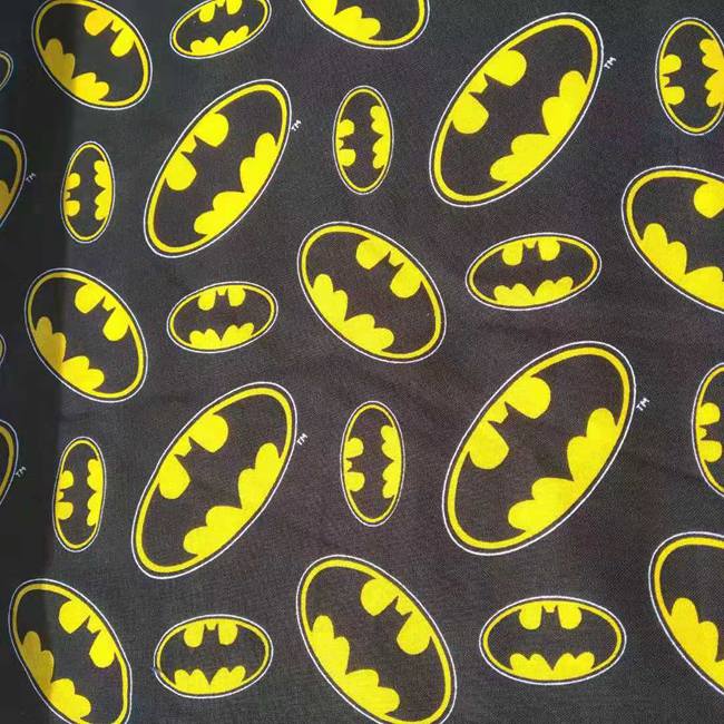 Textile For Sewing - 140 cm Breite Cartoon Batman Logo
