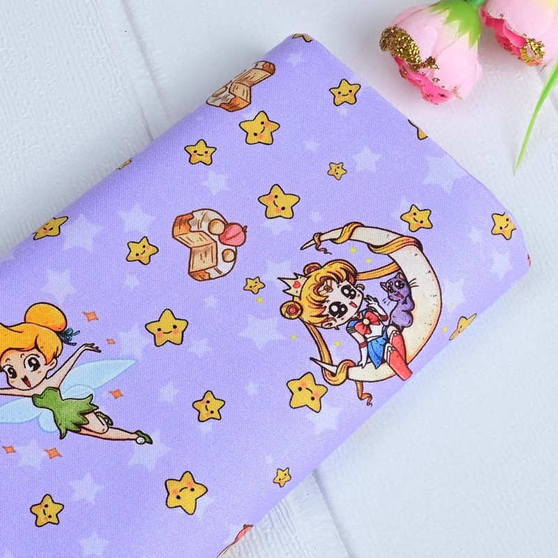 Sailor Moon Stars Cartoon Mädc – Textile For Sewing Bewertung und Preis