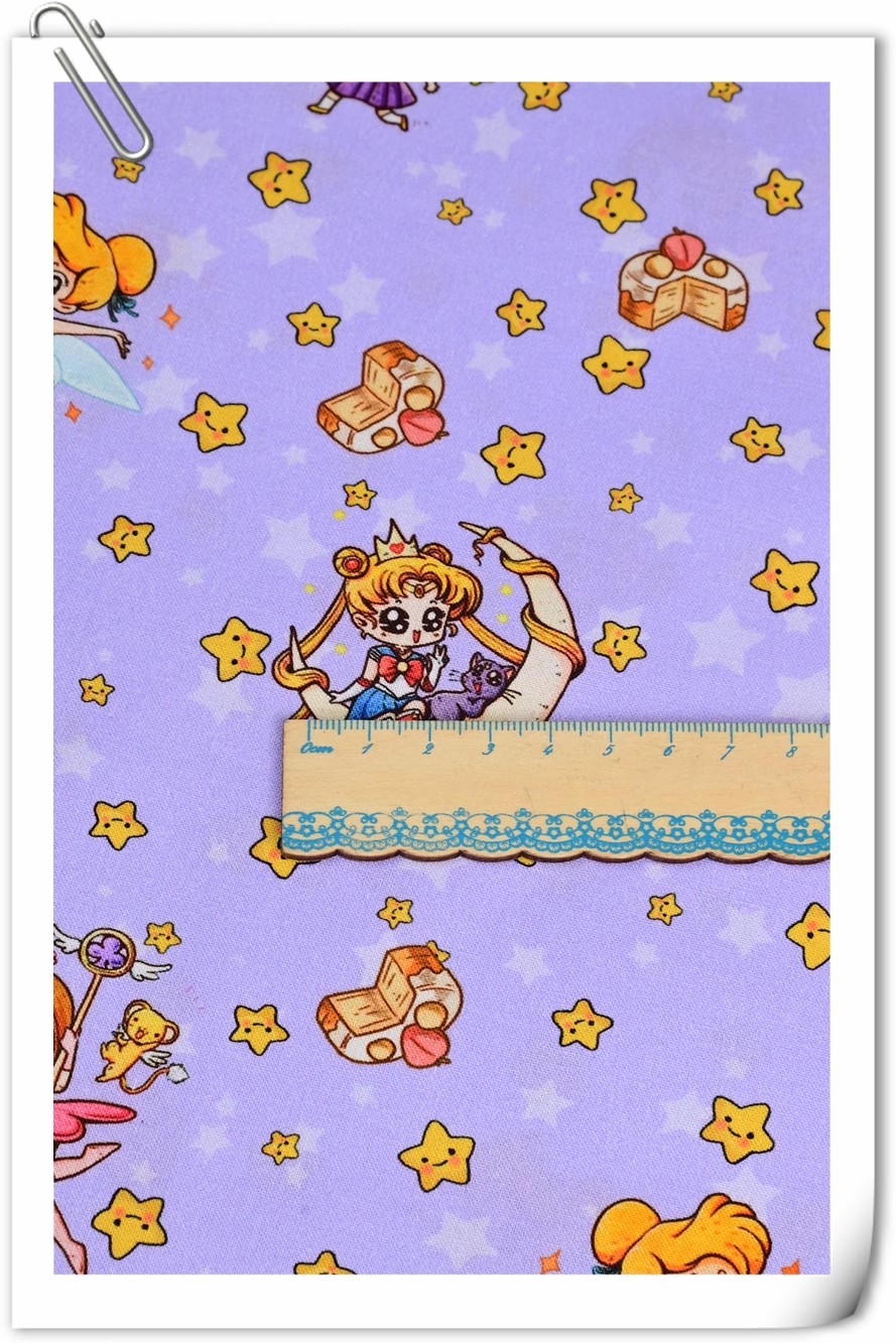 Sailor Moon Stars Cartoon Mädc – Textile For Sewing Bewertung und Preis