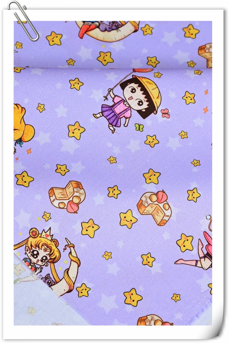 Sailor Moon Stars Cartoon Mädc – Textile For Sewing Bewertung und Preis