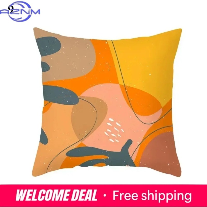 Boho Orange Abstrakter Kissenb – Century Textile & Sewing Supply Photos Bewertung und Preis