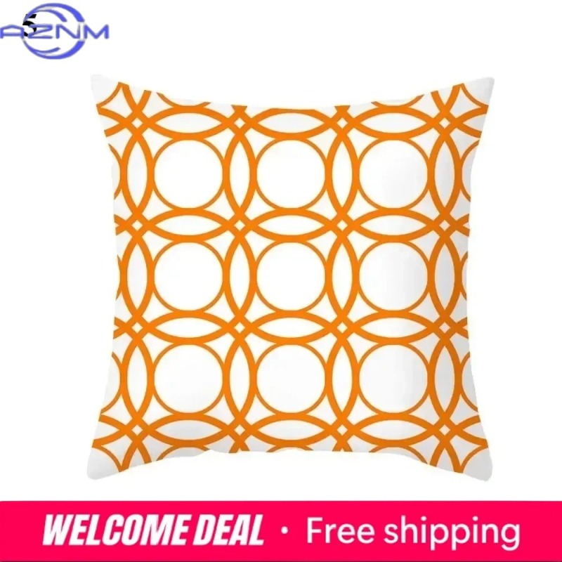 Boho Orange Abstrakter Kissenb – Century Textile & Sewing Supply Photos Bewertung und Preis