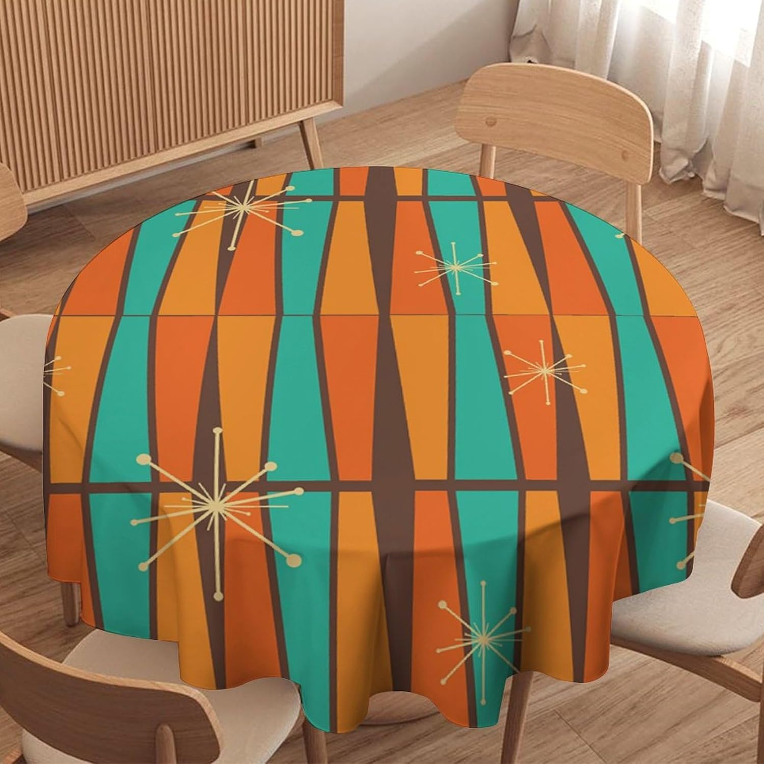 Mid-Century Modern Orange-Gelb – Century Textile & Sewing Supply Photos Bewertung und Preis