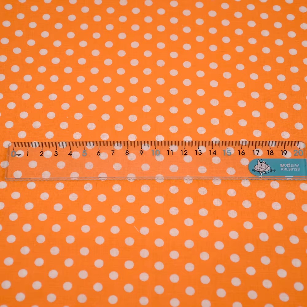 50X150CM Weiß Orange Polka Dot – Textile For Sewing Bewertung und Preis