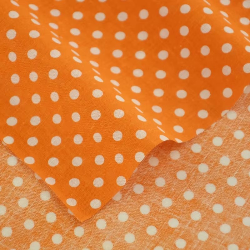 50X150CM Weiß Orange Polka Dot – Textile For Sewing Bewertung und Preis