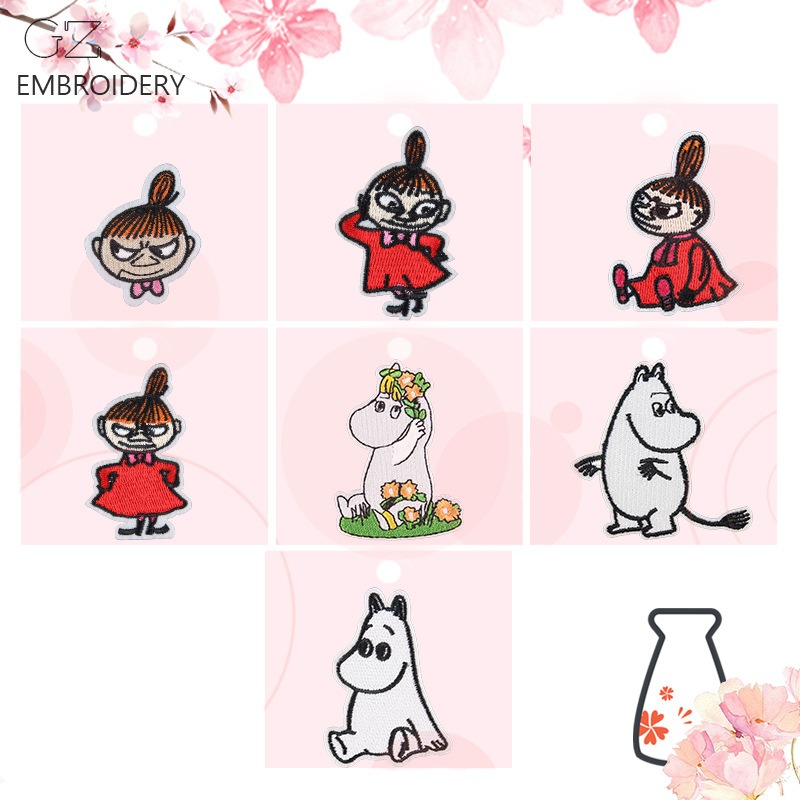 Moomin Niedliche Cartoon-Stick – Iron On Patch Bewertung und Preis
