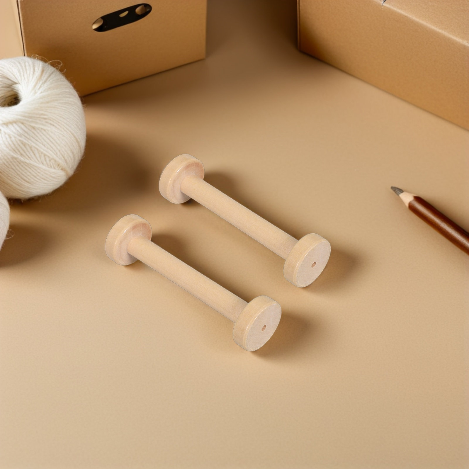 5 Stück Holzspulen, natürliche – Textile For Sewing Bewertung und Preis