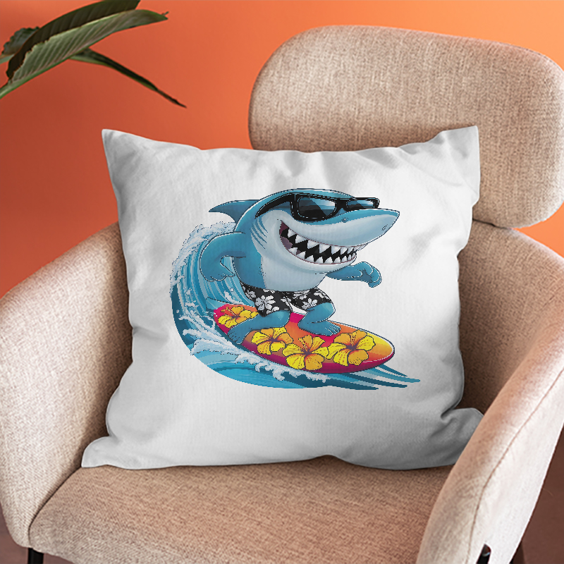Interessante Haie beim Surfen  – Iron On Patch Bewertung und Preis