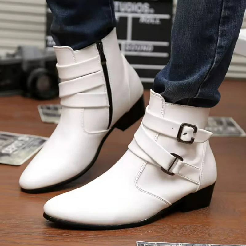 Neue Herrenstiefel, Leder-Chel – Sewing Nylon Bewertung und Preis
