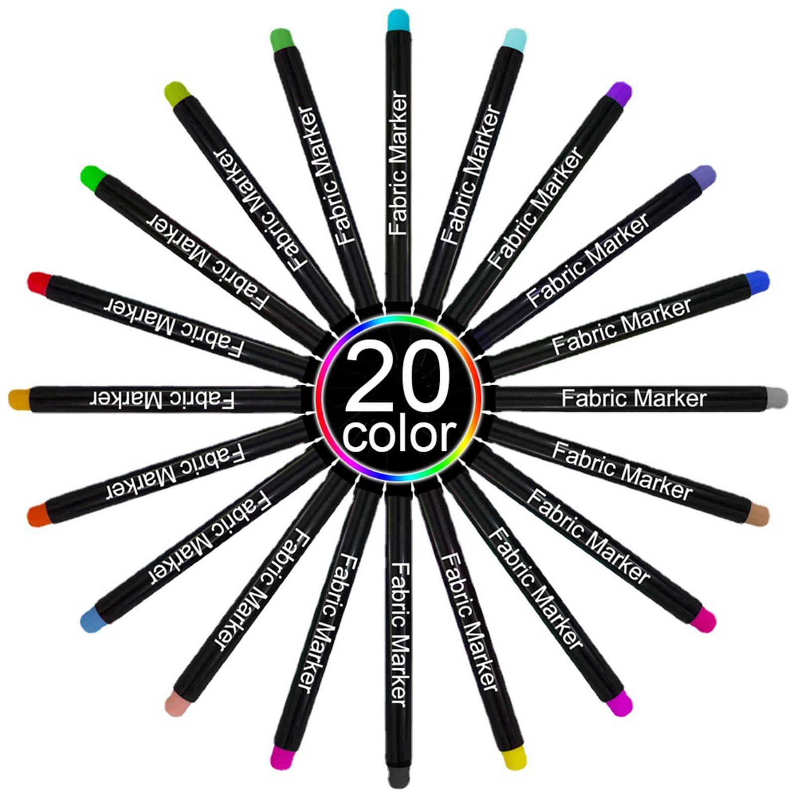 Bunte Stoffmarker, permanente  – Sewing Textile Art Bewertung und Preis