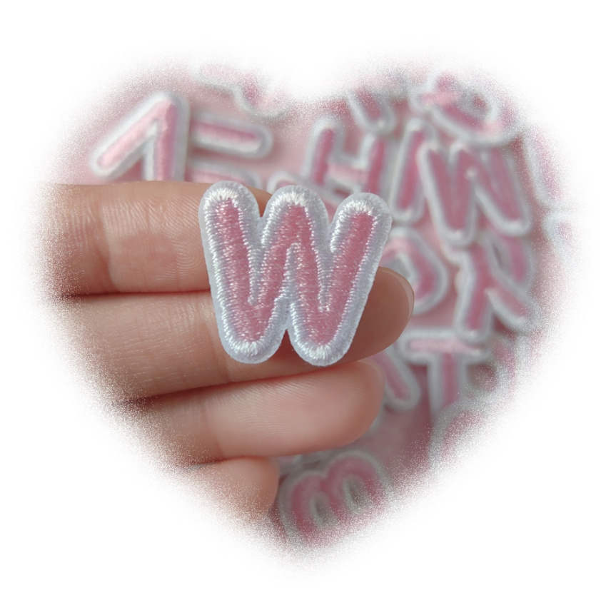 2 cm hohe, rosa Alphabet-Stick – Sewing Id Bewertung und Preis