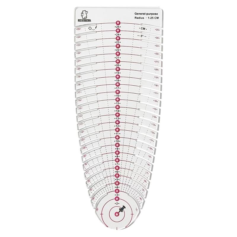 39BB Rutschfestes Nählineal, M – Sewing Textile Art Bewertung und Preis
