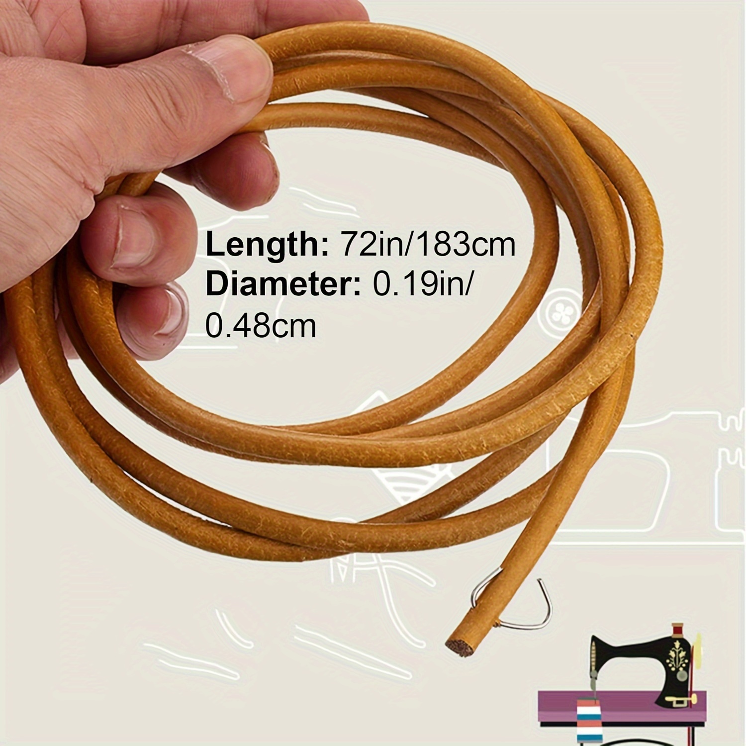 Langlebiger brauner Rindsleder – Sewing Factory Bewertung und Preis
