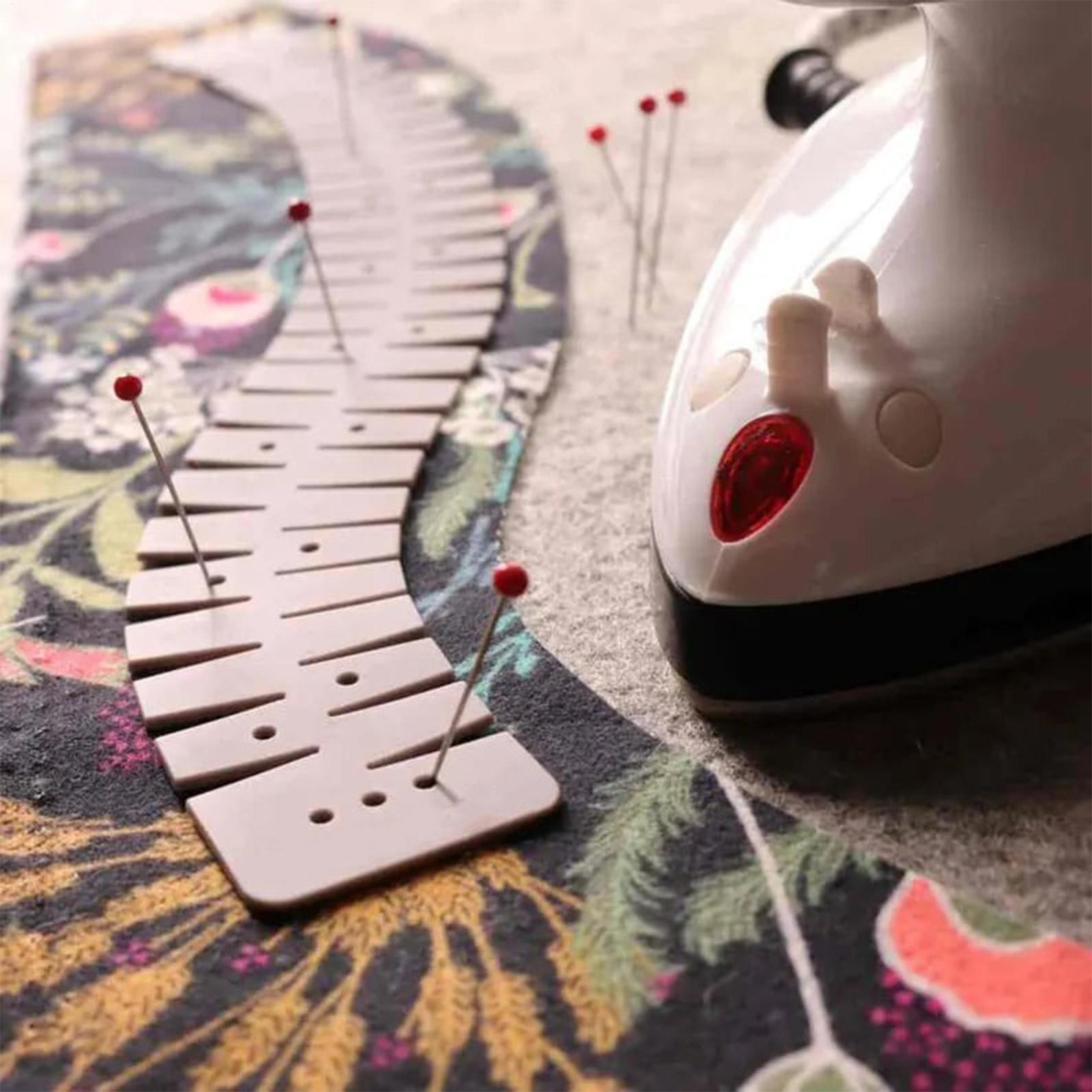 Silikon-Saumlineal mit Nadeln  – Sewing Hemming Bewertung und Preis