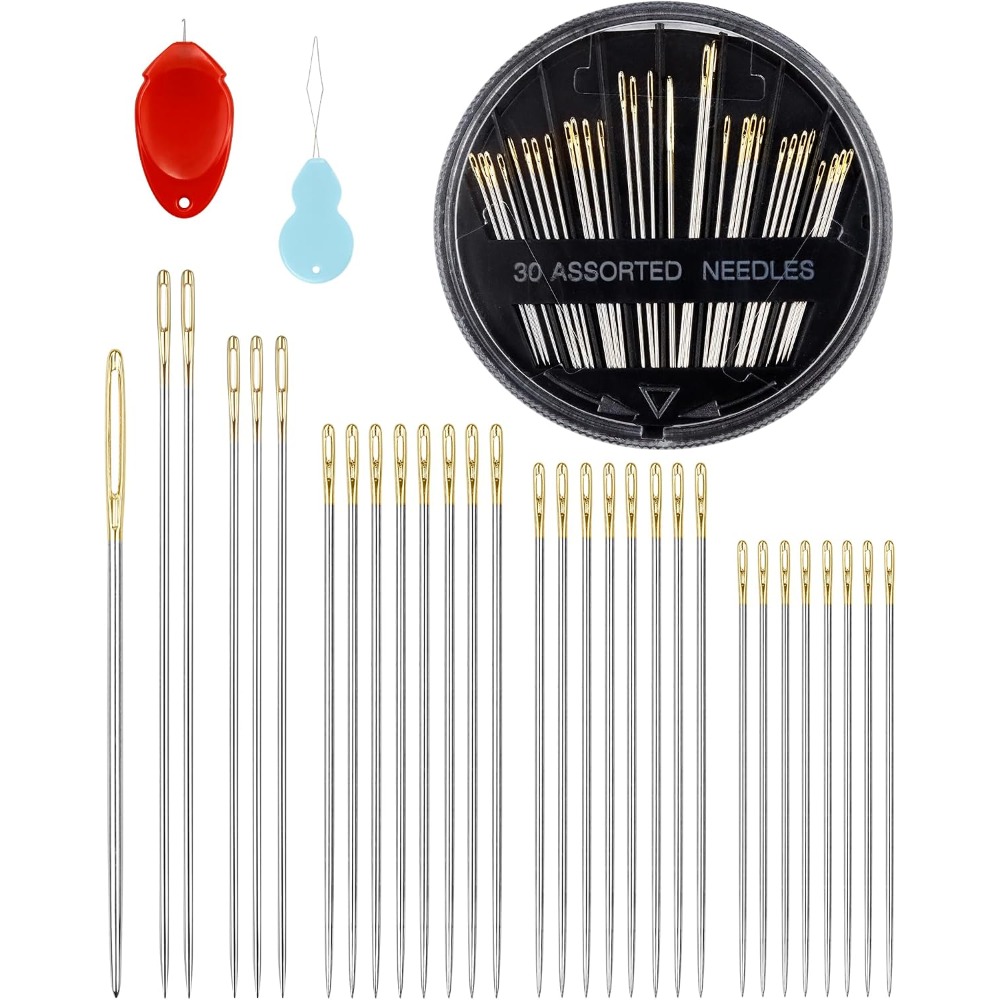 30-teiliges Stahl-Handnähnadel – Sewing Art Bewertung und Preis
