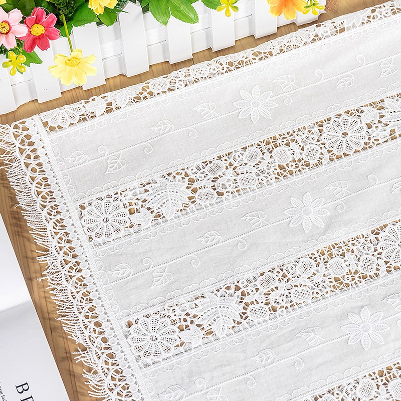 Neuer Baumwoll-Fransen-Spitzen – Sewing Embroidery Fabric Bewertung und Preis