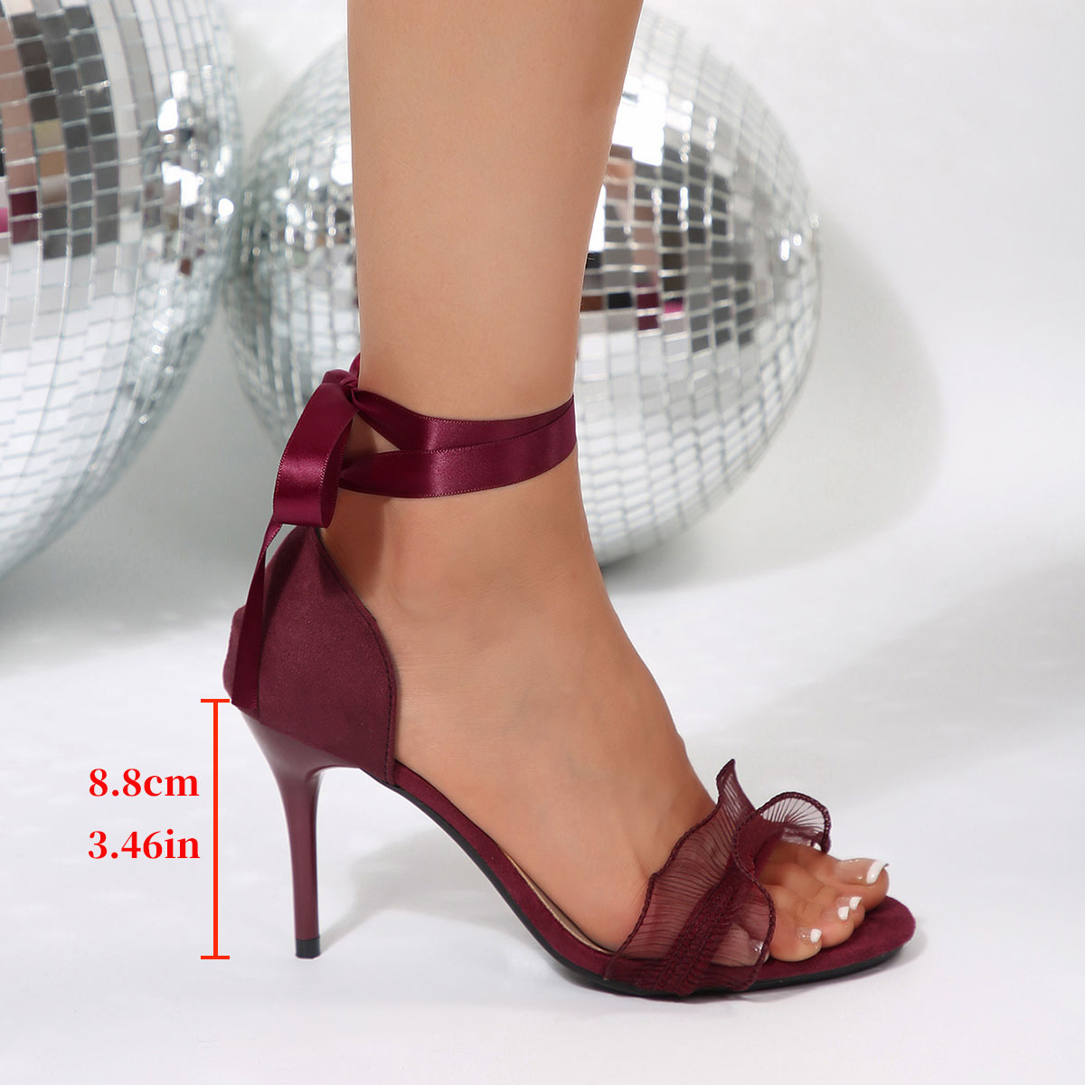 Dekorative schwarze High-Heel- – Sewing Nylon Bewertung und Preis